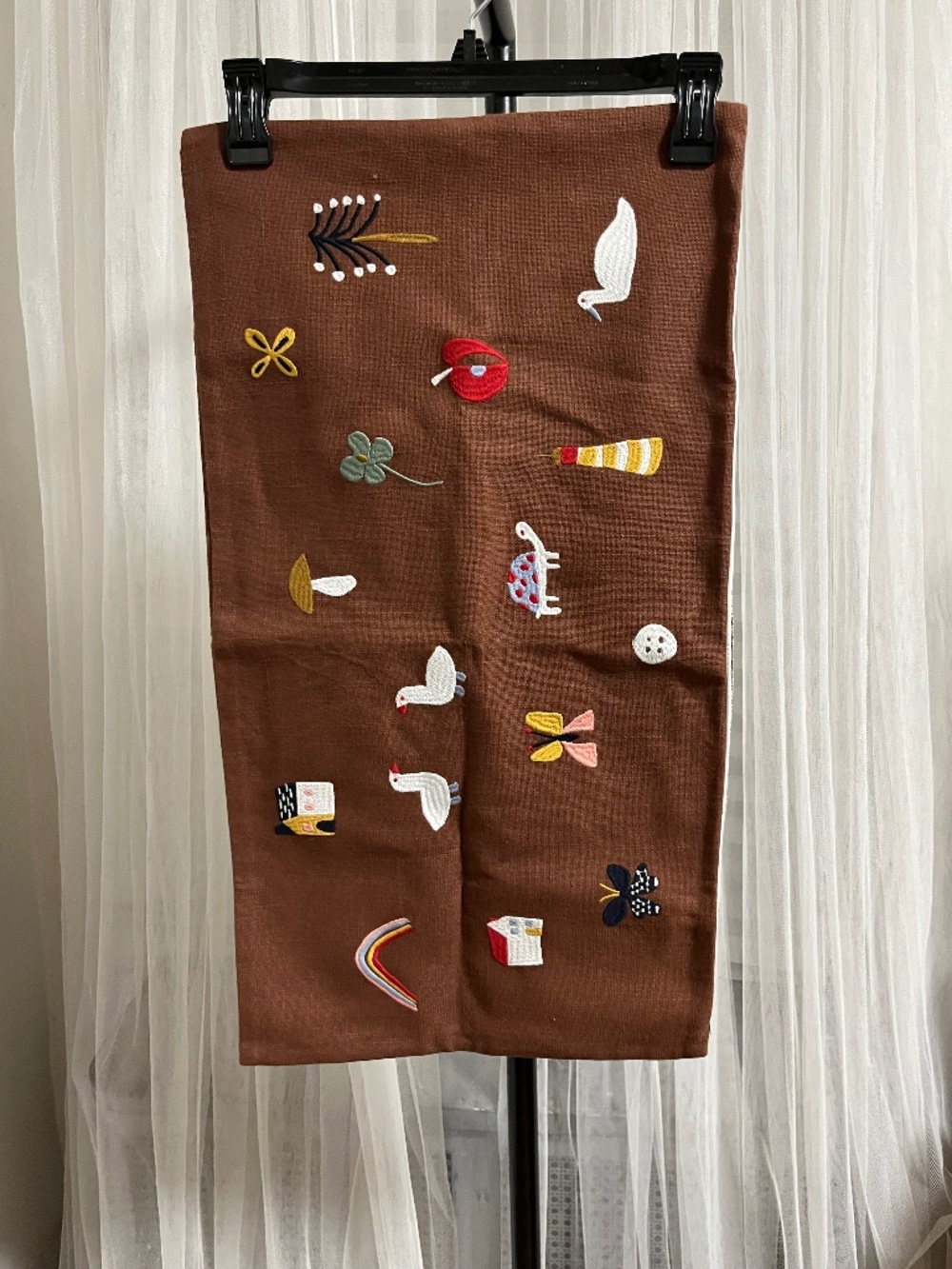 West Elm. Emma Chamberlain quirky Icon Pillow Cover. Sz. 14" x 26"